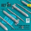 RESKIT RS32-0566 S-24 missiles with APU-68 (4 pcs) (MiG-21, MiG-23, MiG-27, MiG-29, Su-7, Su-17, Su-25, Su-24, Mi-24) (3D Printed) (1/32)